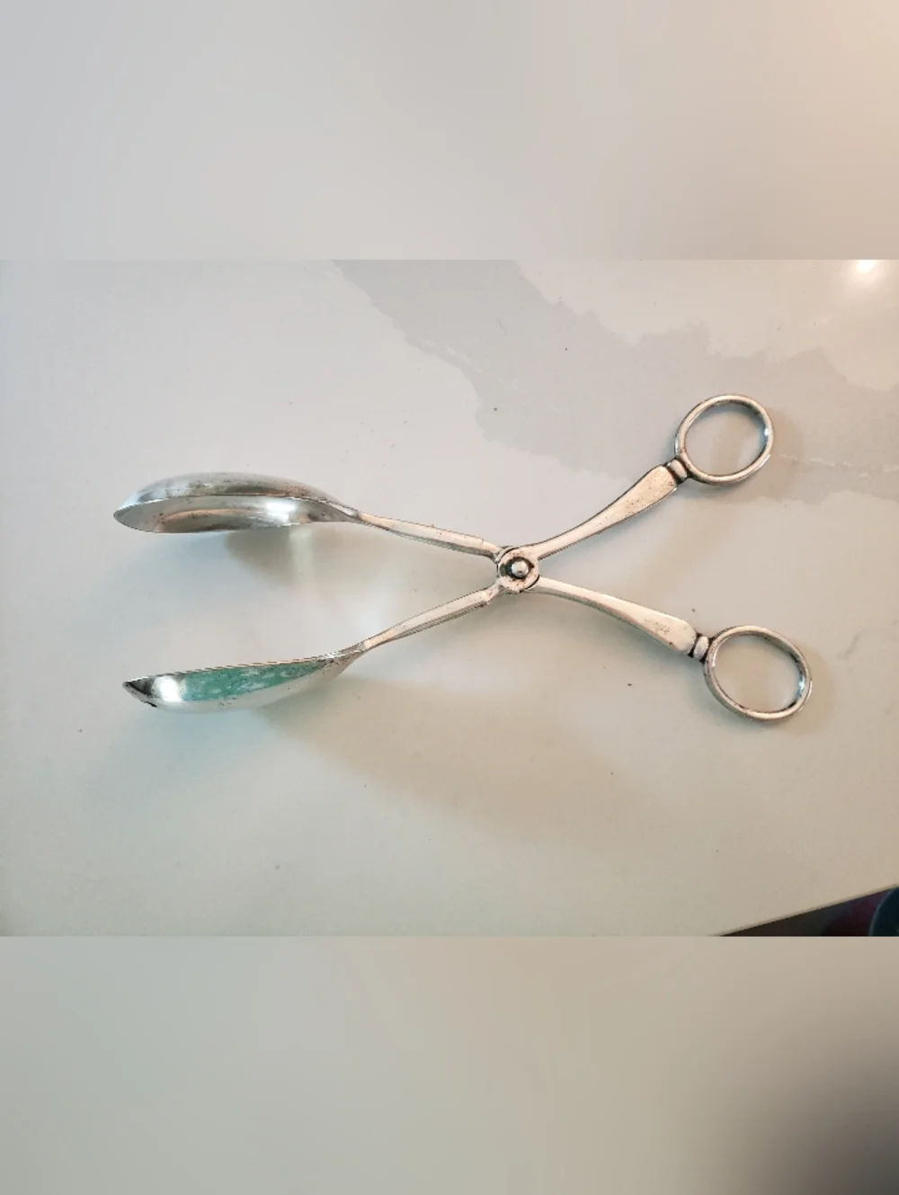 Silver Plate Sheffield England Tongs, Used, Vintage
